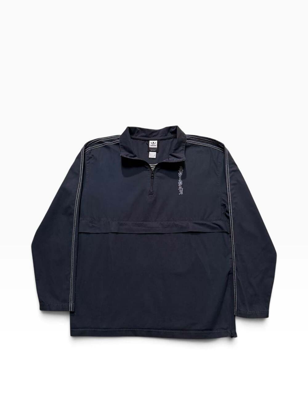 Adidas Josh Manoles Quarter-Zip Size M Navy Jacket